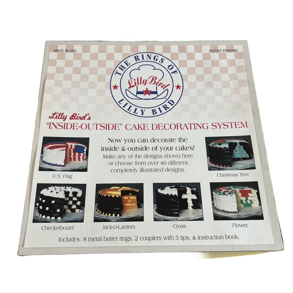 Inside Out Cake Rings Decor Kit Checkerboard  Decorating System Lilly Birds Co