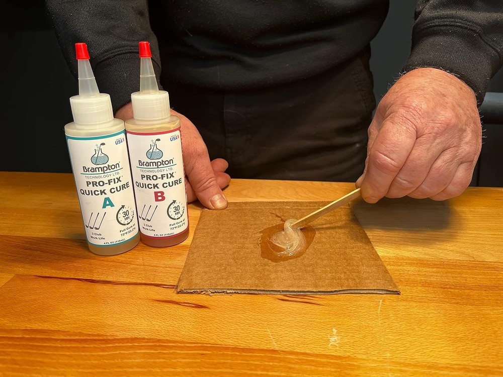 Brampton PRO-FIX Quick Cure Golf Epoxy - 30 Minute Club 8 Ounce,