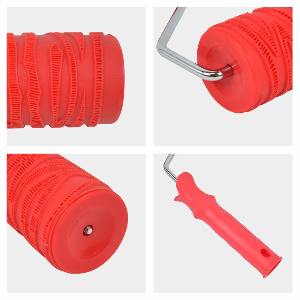 Hanroy 8'' Patterned Paint Roller for Wall Decoration Classic Texture 2008T