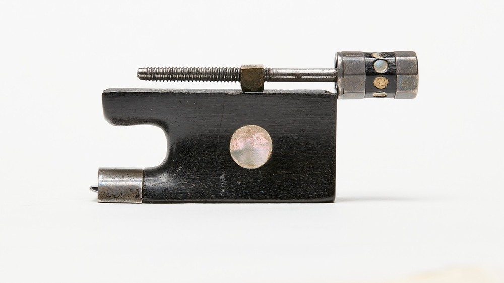 Violin Bow Frog & Adjuster Before & After Repair