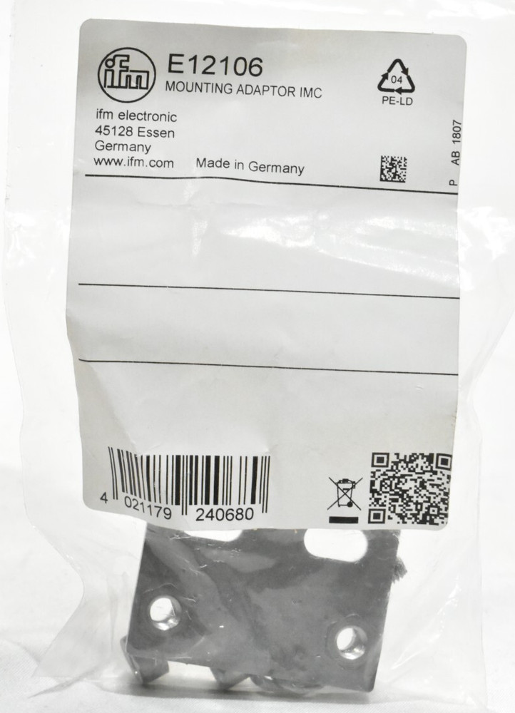 IFM EFECTOR E12106 MOUNTING ADAPTOR IMC MOUNTING PLATE