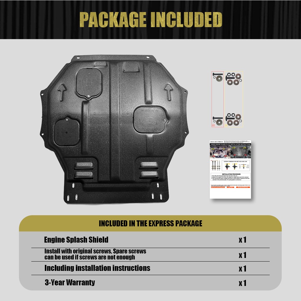 Engine Splash Guard For Mitsubishi Outlander 2014-2015 Under Engine Shield Cover