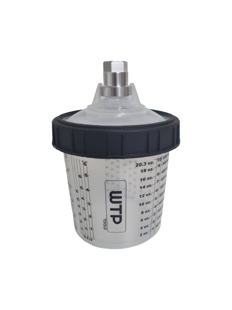 WTP TOOLS Disposable Paint Cup System KIT 50 Lids + 50 Liners + 1 Cup + 20 Caps