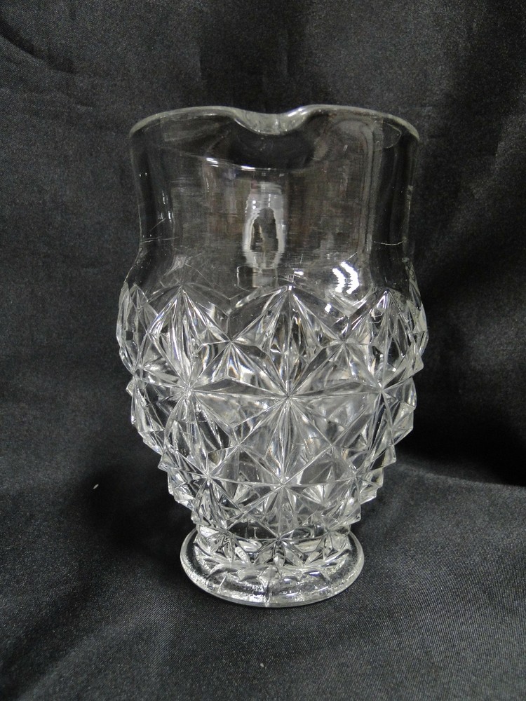 Tiffin Williamsburg Pressed, Raised Points: Pitcher, 5 3/4" Tall, As Is