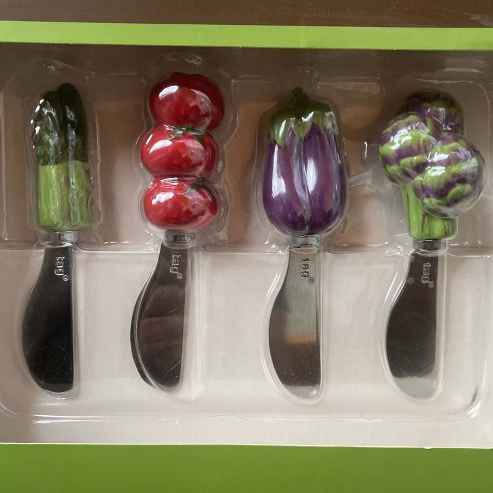 Tay Spreaders S/4 - Vegetable Ceramic Knifes