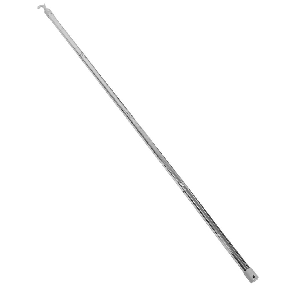 Skylight Pole With Hook: Adjustable Curtain Pull Wand - - Telescoping Stainless