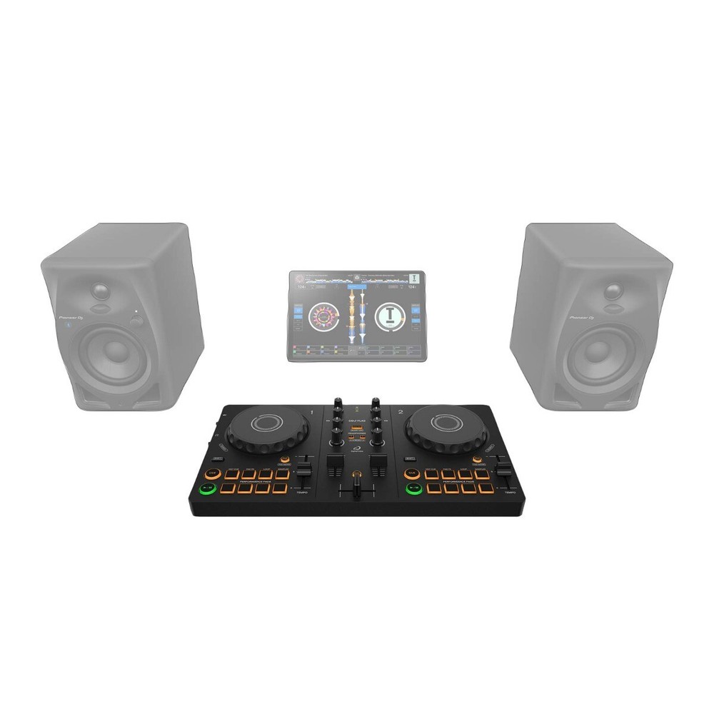 AlphaTheta DDJ-FLX2 Compact Beginner 2-Channel Serato rekordbox DJ Controller