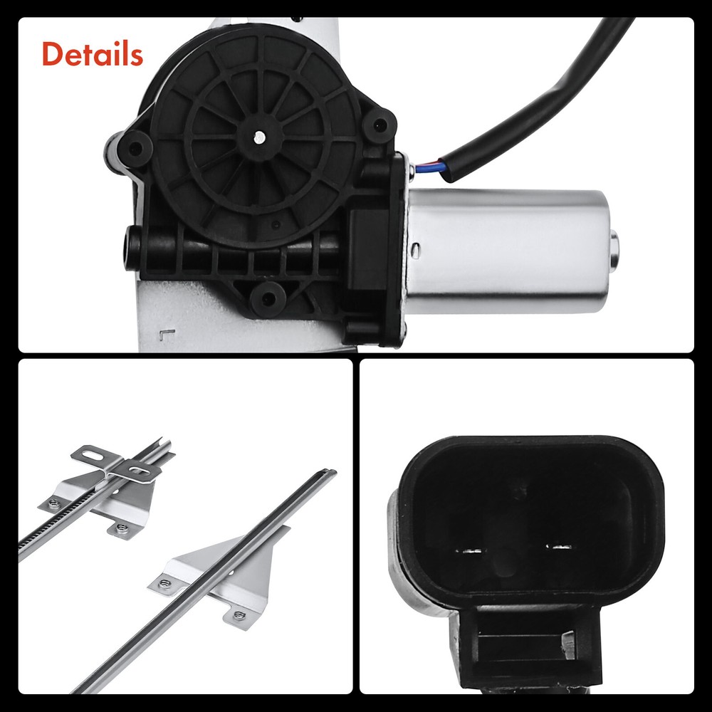 2x Power Window Regulator with Motor for Peterbilt 357 1987-1996 379 Front Side