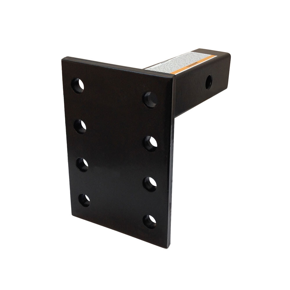 HD 2"x2" Solid Adjustable Pintle Mounting Plate Trailer Hitch Adapter 10000 LBS