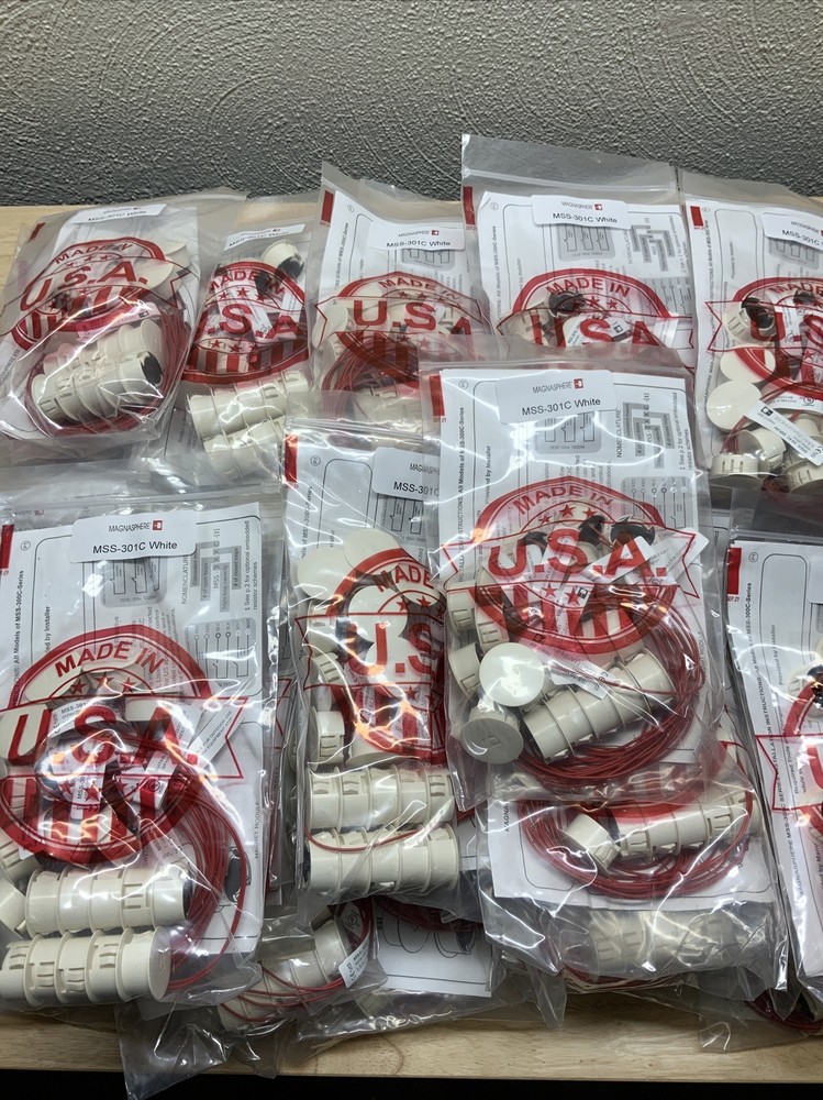 Magnasphere MSS-301C-White 10 Pack 1” Recessed Switch Closed Loop