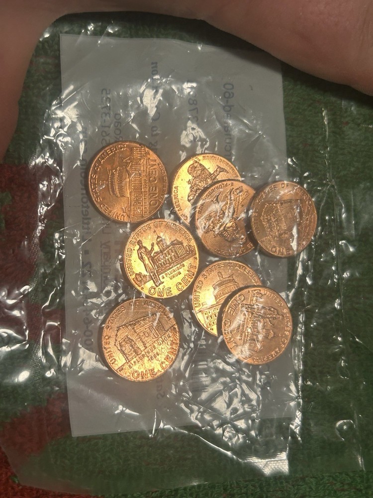 2009 Lincoln Bicentennial Small Cent Uncirculated Set, 4 Reverse Designs