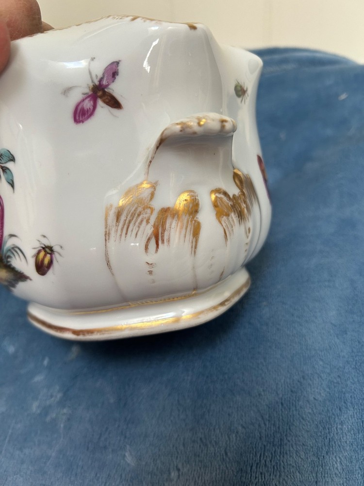 Helena Wolfsohn Dresden Augustus Rex Cache Pot Planter AS IS missing a handle