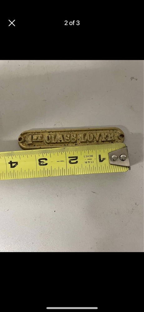 Cute Brass First Class Lover Wall Mount Picture