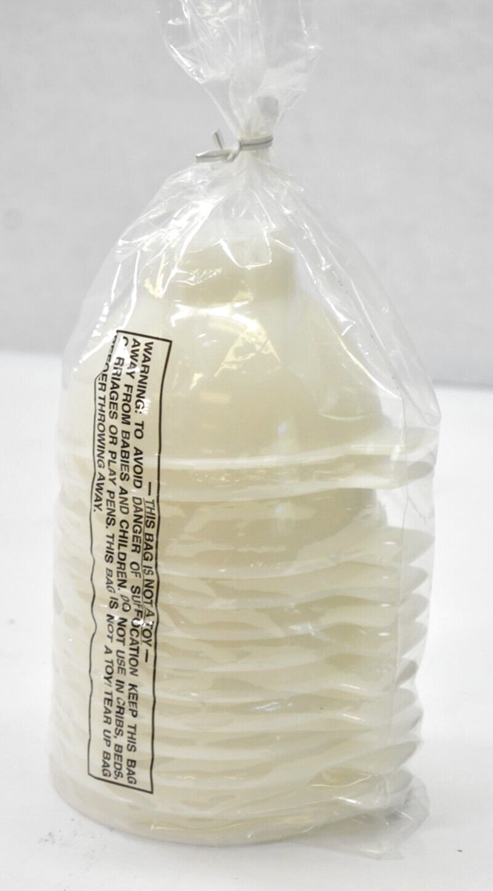 Hutzler Plastic Funnels 12 Pack 4oz Capacity Off White Dishwasher Safe Plastic