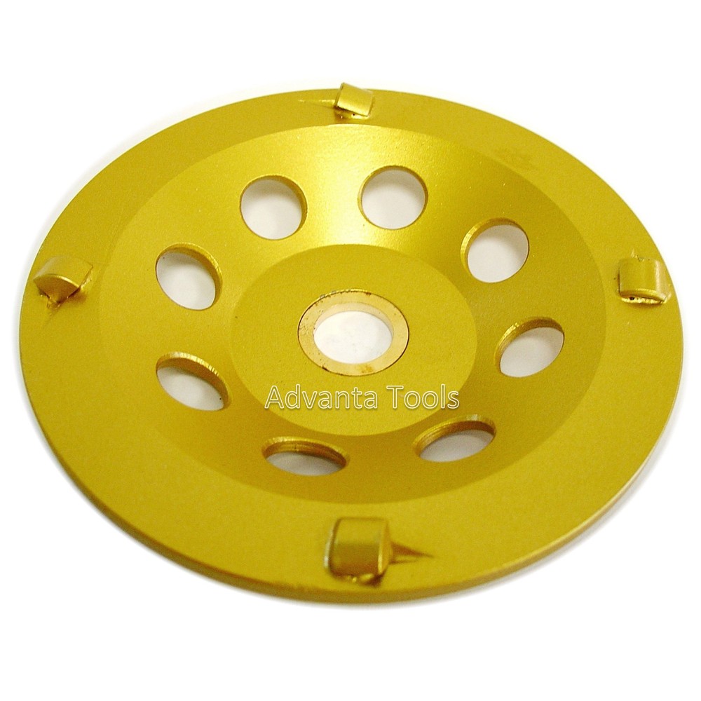5” PCD Cup Wheel - Quarter Round 4-Segment with 7/8"-5/8" Arbor