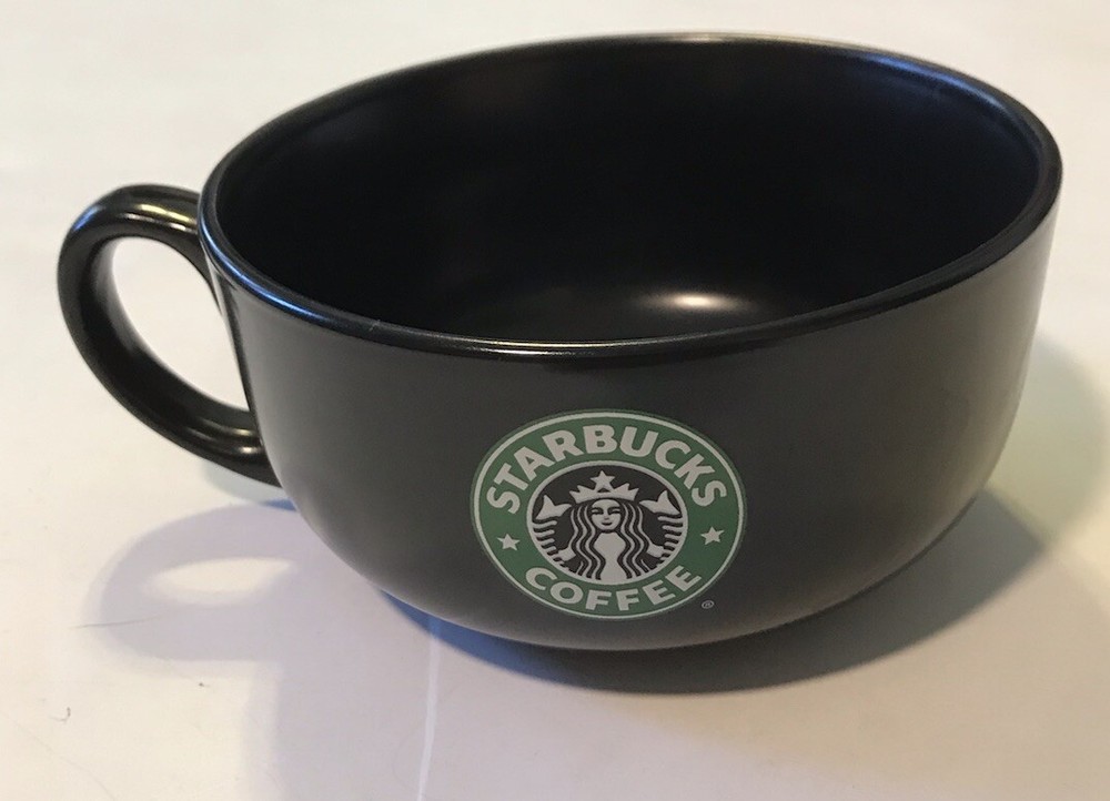 Starbucks 2008 Ceramic Large Coffee Mug 18 Oz. Black!!!