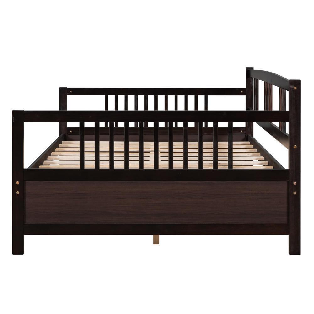 Full Size Daybed with Support Legs Espresso