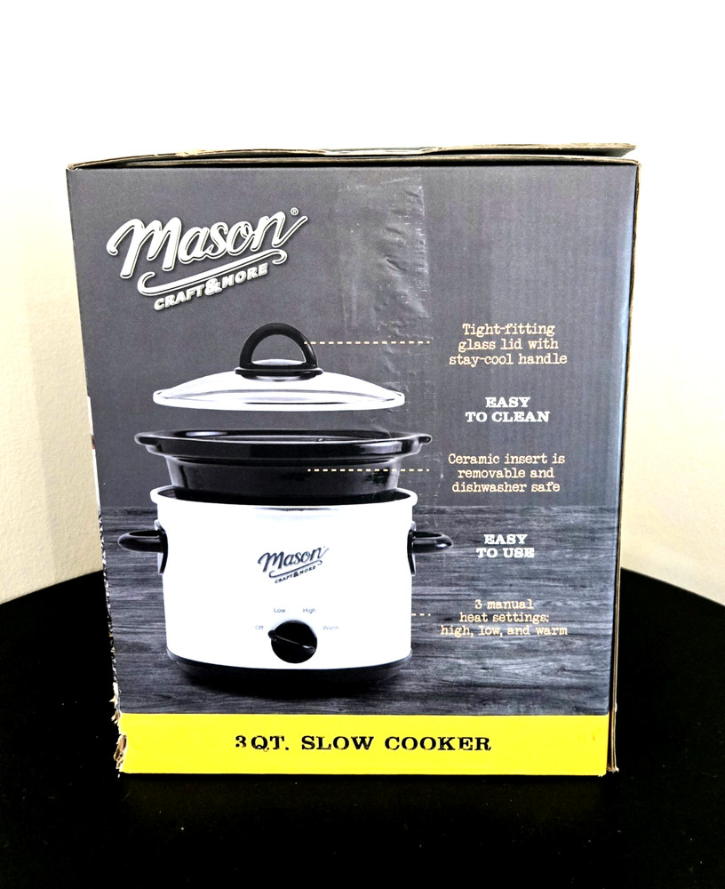 Mason 3 Quart Slow Cooker