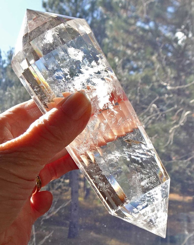 Clear Quartz Vogel 24-sided Crystal - v2002