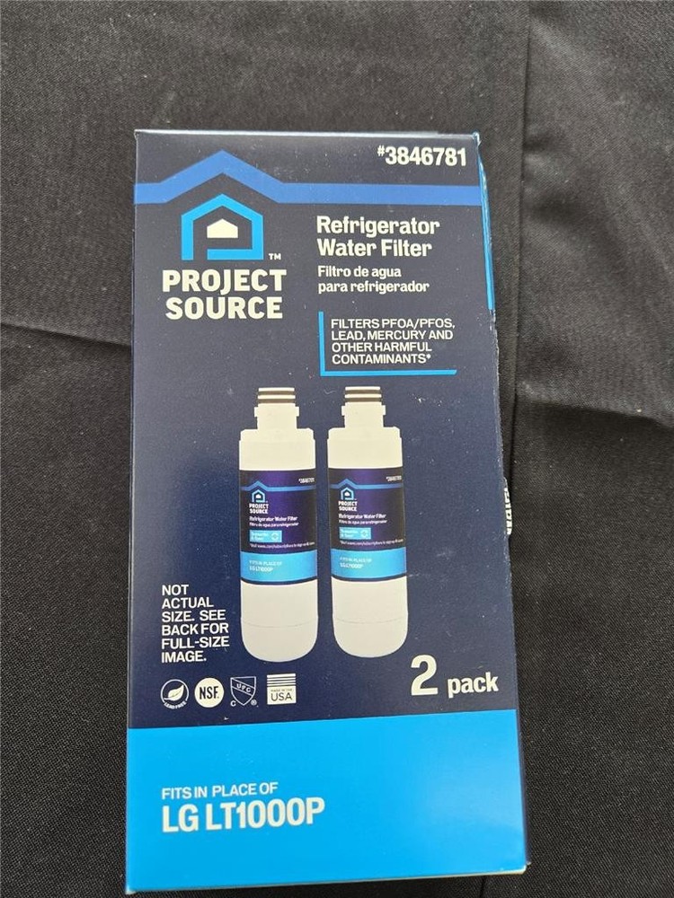 = Project Source Refrigerator Water Filter 2 PK Model LT1000P Model 108509