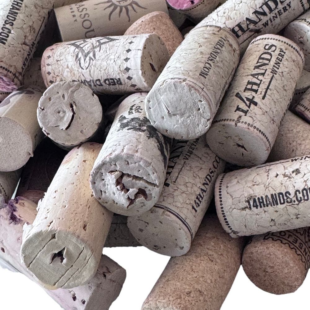 Assorted Wine Corks Collection for Crafts and Decor - 1.5 lbs