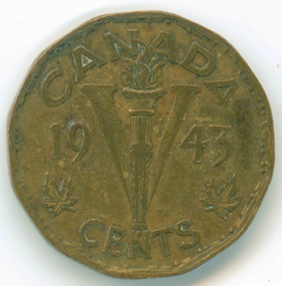 1943 Canada 5 Cents