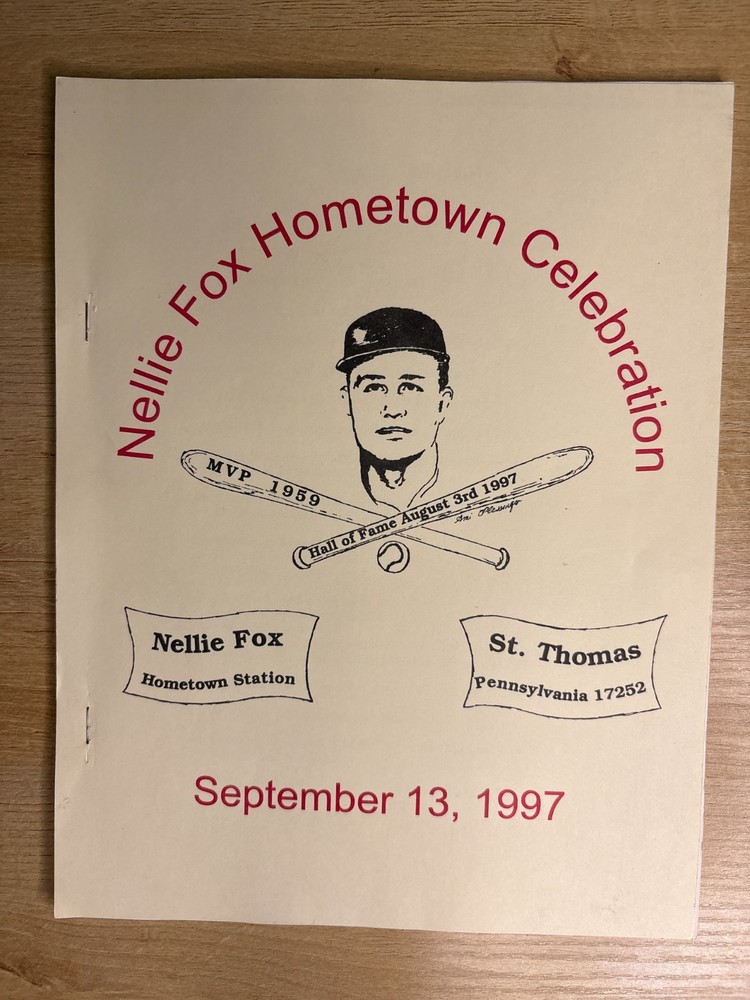Nellie Fox Hometown Celebration September 13, 1997 Program B3578