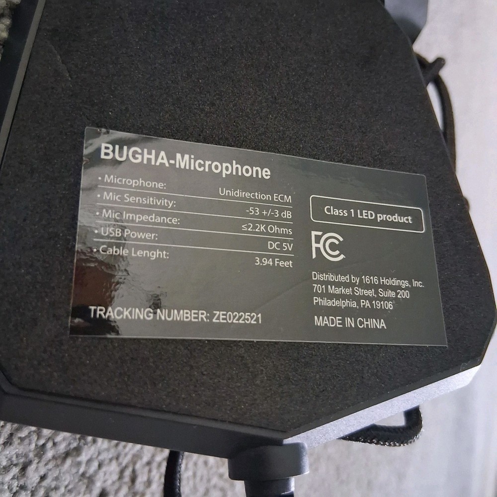 Bugha Led Gaming Microphone