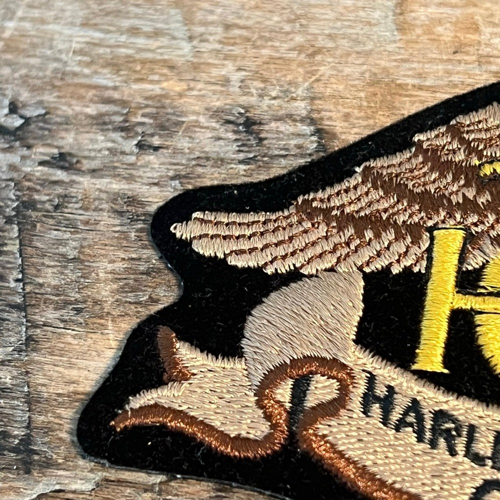 HOG Harley Owners Group Patch Eagle Banner Embroidered Biker Vest