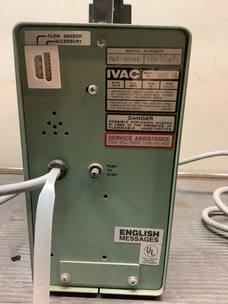 IVAC 260 VOLUMETRIC INFUSION CONTROLLER