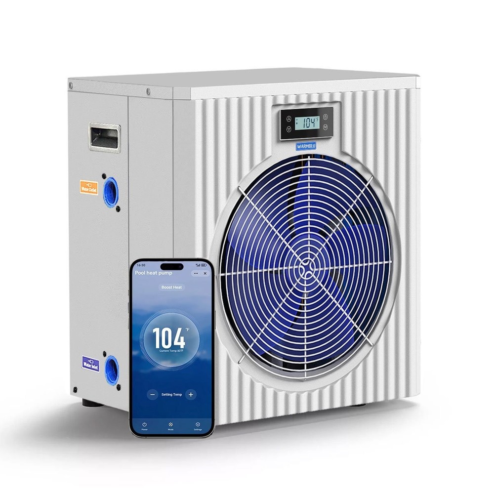 WARMBLU 18000 BTU 110V Pool & Spa Heat Pump with Titanium Heat Exchanger