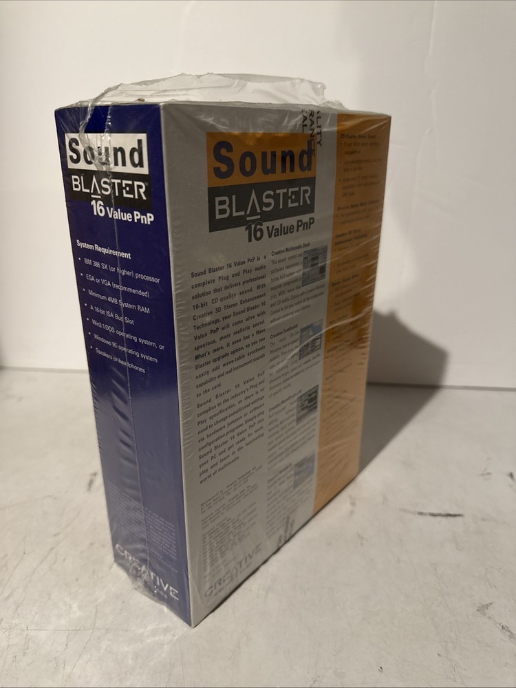 Creative Labs Sound Blaster 16 Value PnP NOS