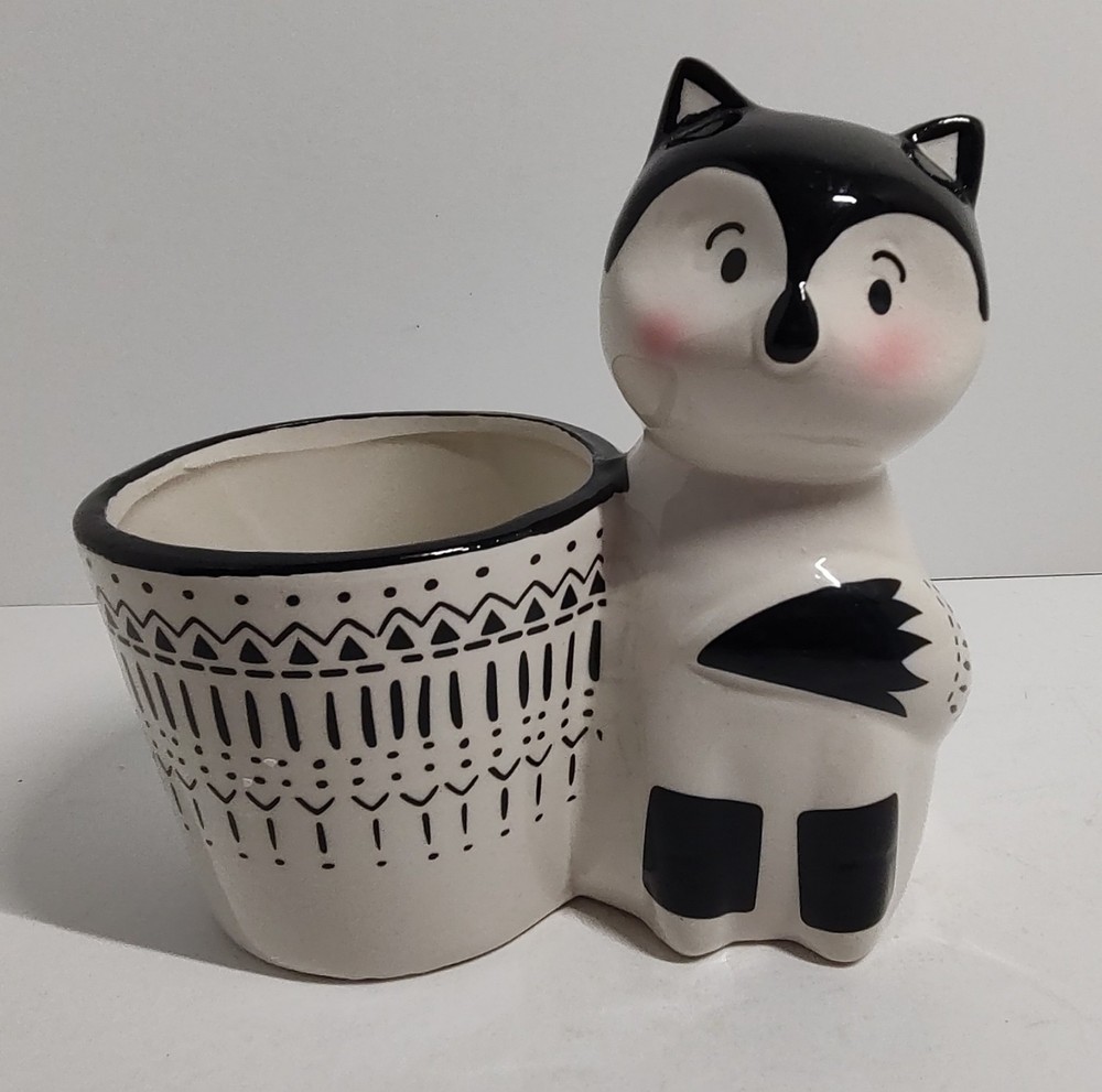 Rocket Farms Fox Ceramic Succulent Planter