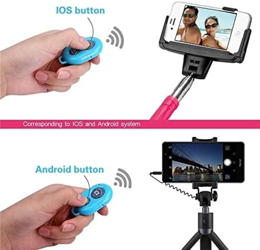 Portable Wireless Shutter Remote for iPhone and Android - Take Photos Anywhere