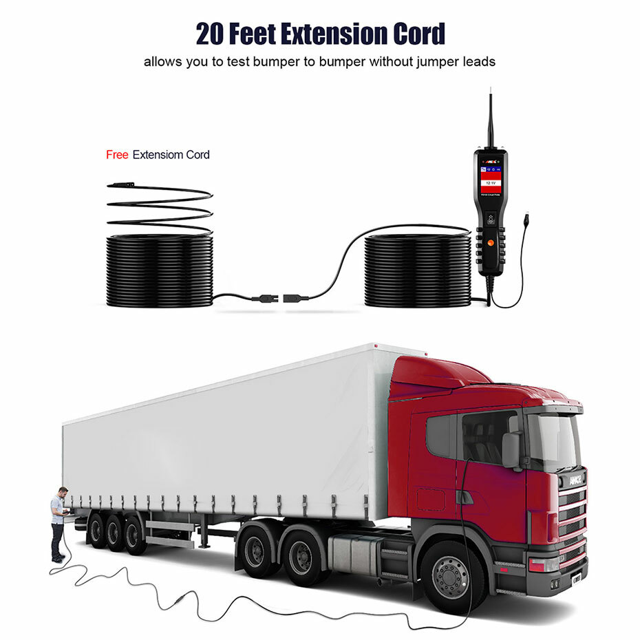 Ancel PB100 Powerscan Circuit Tester Electrical System Diagnostic Tool 12V & 24V