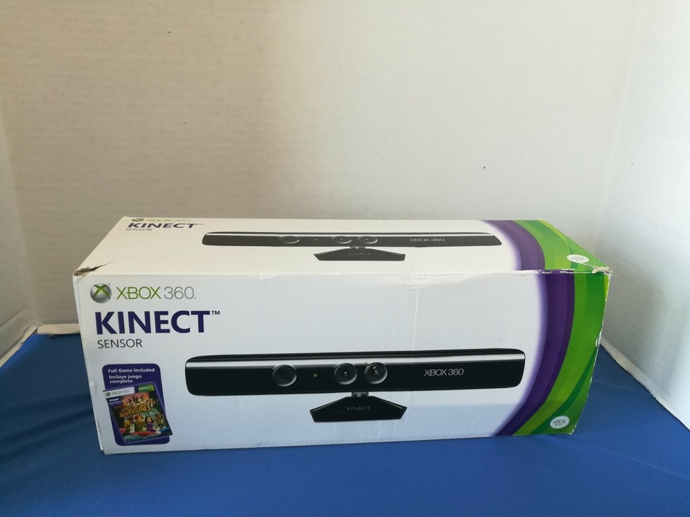 Xbox 360 Kinect Sensor in box w game & Dance Central FOR XBOX 360