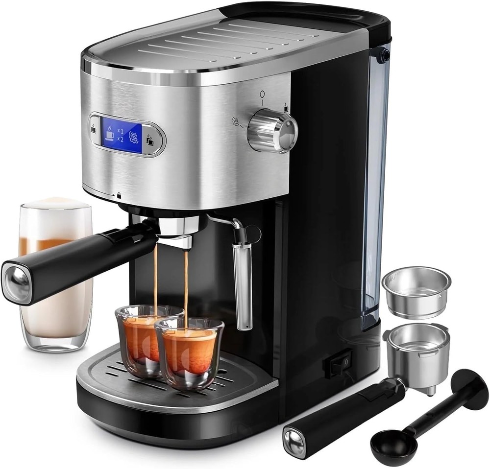 Espresso Machine 20 Bar, Semi-Automatic Professional Coffee Machine for Cappucci
