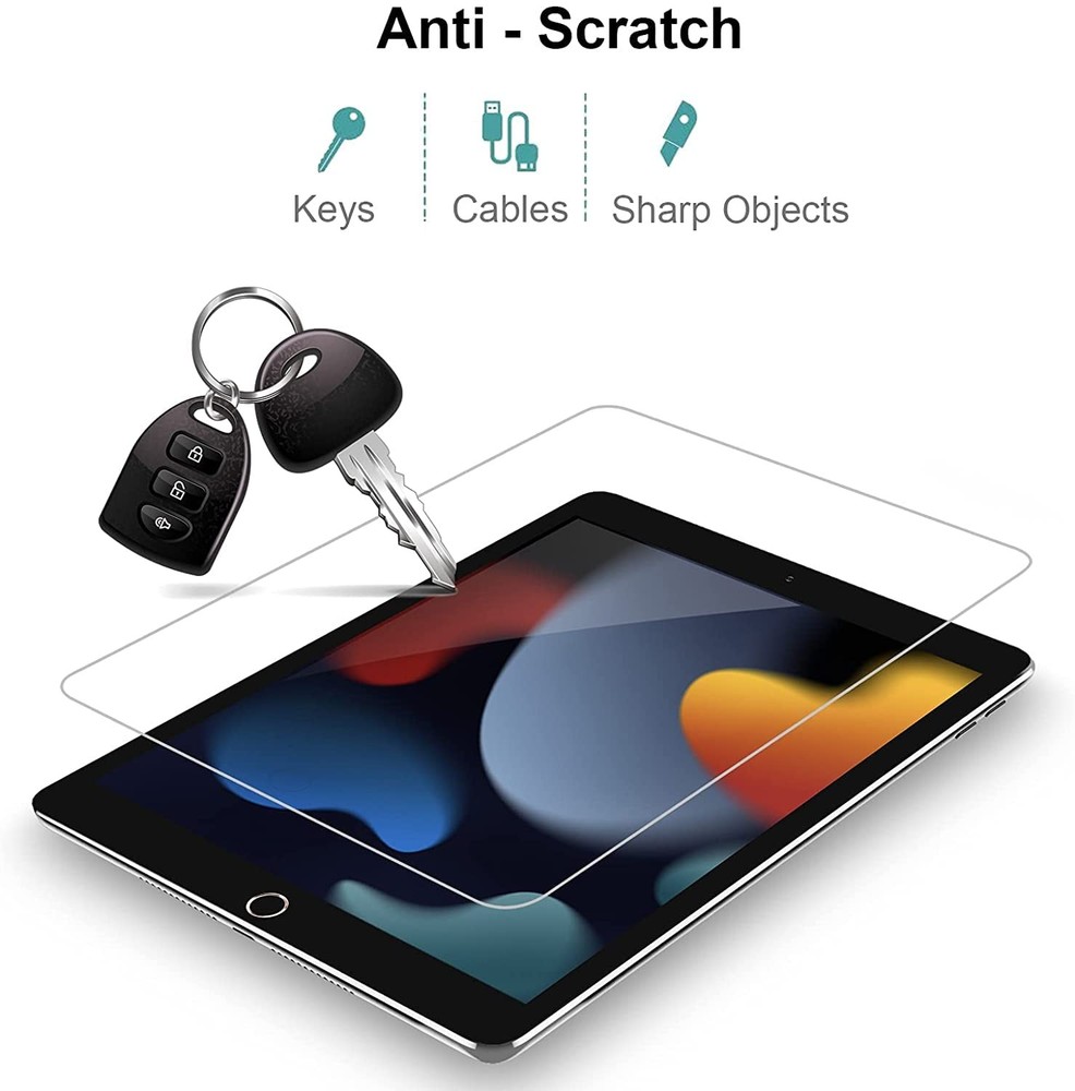 Gerutek 2-Pack Screen Protector for iPad 9/8/7 10.2 inch, Transparent