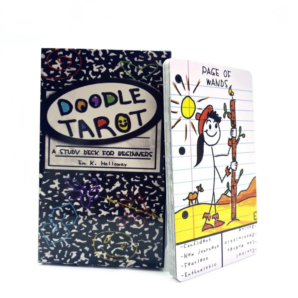 Doodle Tarot Cards Deck 78 Card Beginner Study Divination Oracle English New