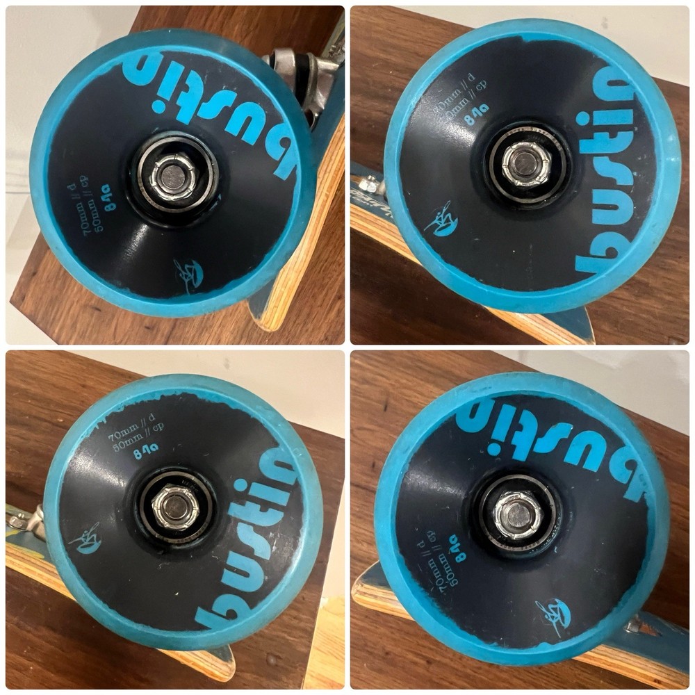 Bustin NYC Custom 33" Longboard Skateboard 2011 ishtar bäcklund Graphics *READ*