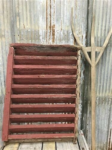 Wood Barn Louver, Architectural Salvage Shutter, Rustic Decor, Old Barn Vent E,