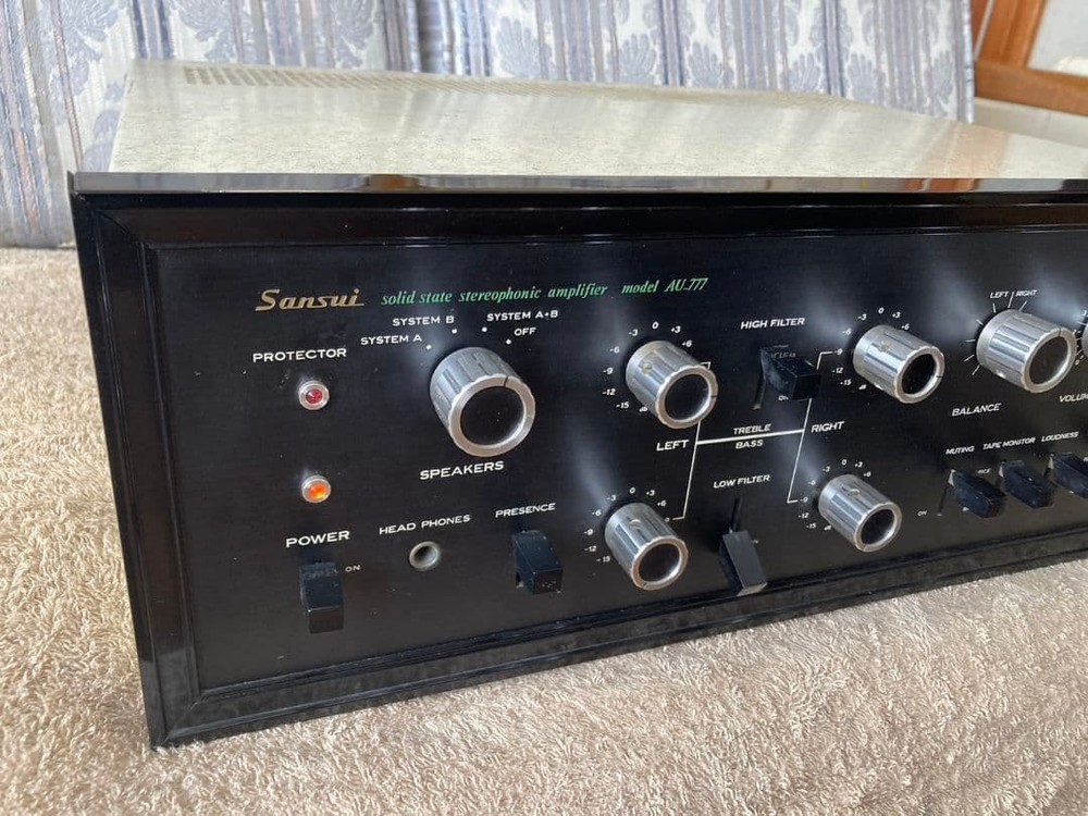 Sansui AU-777 Solid State Stereo Integrated Amplifier Tested Working