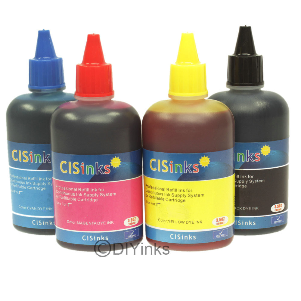 4 Pack Refill INK BOTTLE alternative for Workforce Pro WP-4020 WP-4530 CIS