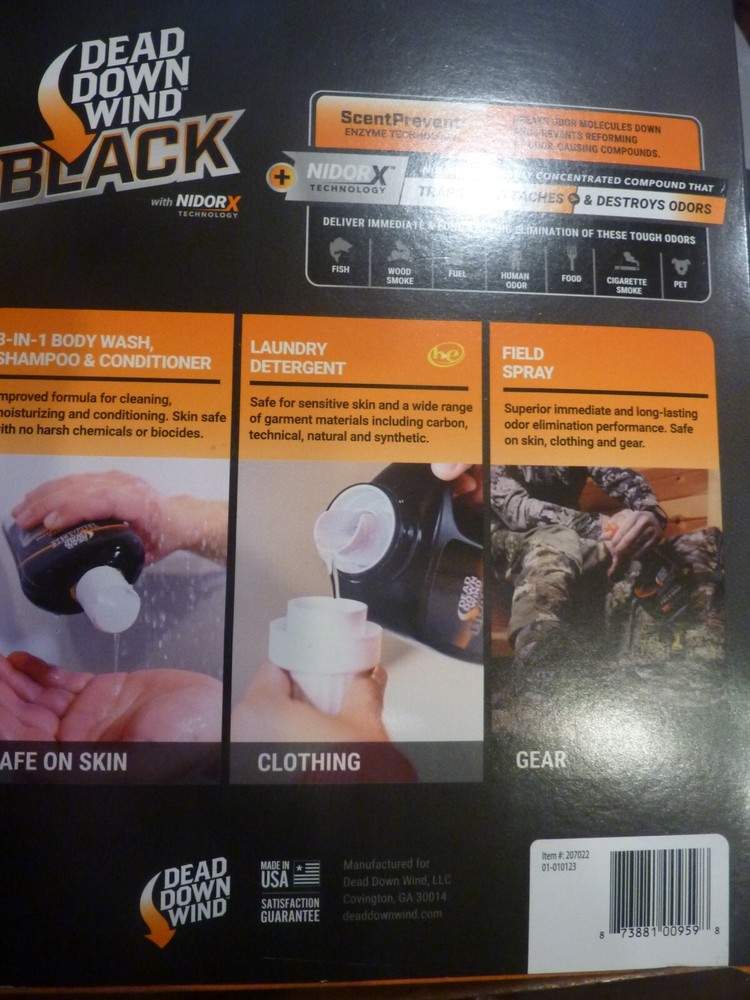 Dead Down Wind Black Premium Oder Elimination Kit 3pk 207022 READ!!