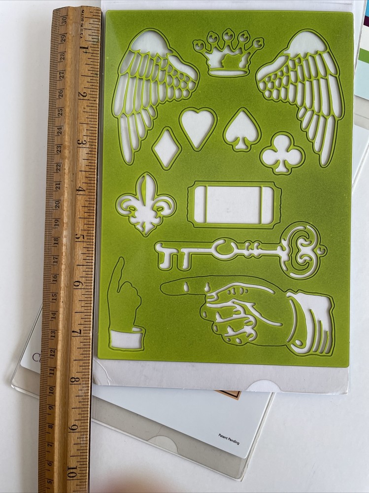 3 Cuttlebug Embossing Plus Cut and Emboss Folders Collage, Tags and Alphabet