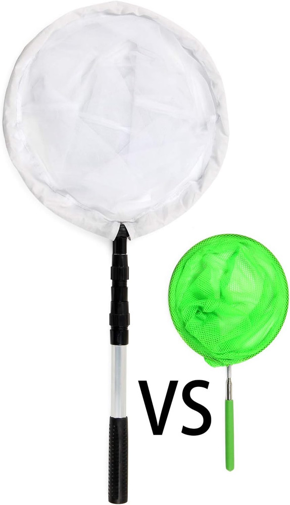 Large Insect and Butterfly Net with 14" Ring, 32" Net Depth, Extendable Handle t