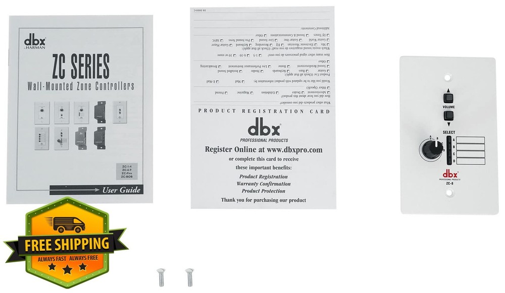 dbx ZC-8 Wall Mounted Zone Controller