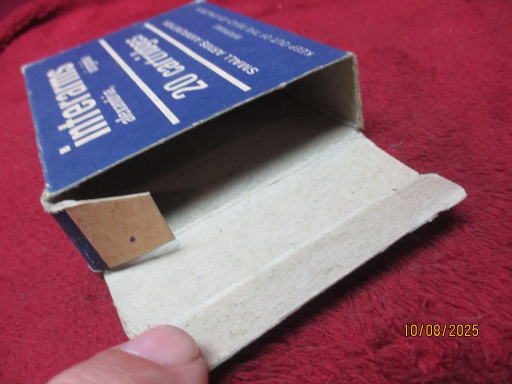 Vintage Interarms, 8mm Soft Point, Ammo Box, (Empty), No Insert