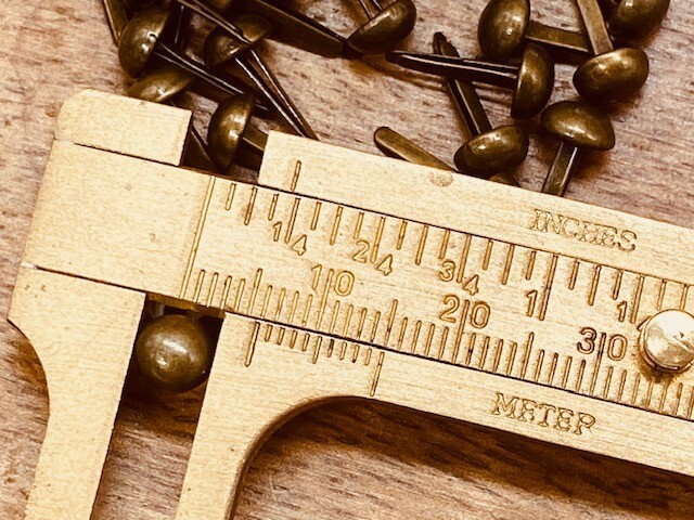 Bronze mushroom brads (50 count)