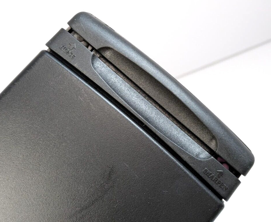 Pampered Chef 1041 Carving Set Knife Fork Sharpening Case Vintage Pristine
